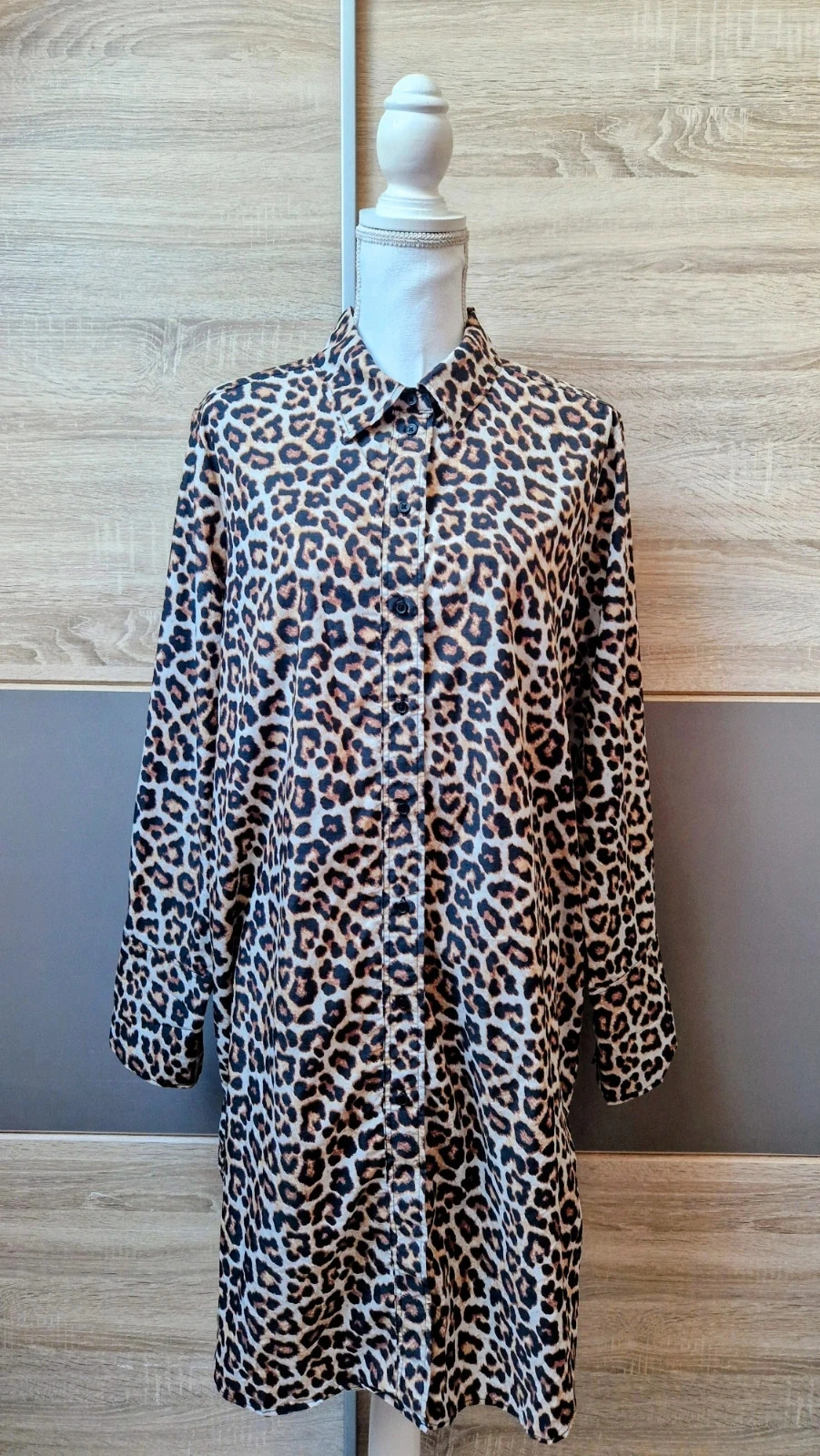 Robe chemise léopard